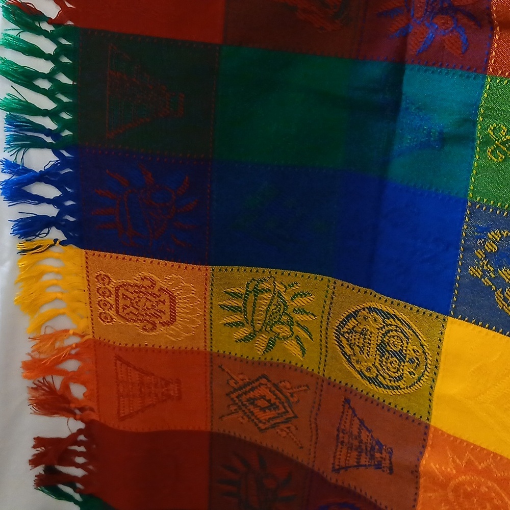 Colorblock Aztec Throw/ Tablecloth - Picture 8 of 12
